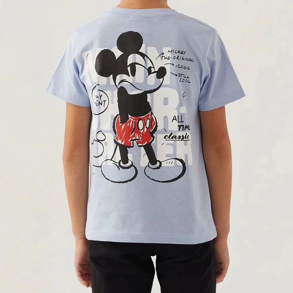 Mickey Mouse 4872C Erkek Çocuk Yazlık Bermuda Pijama Takım - Resim 3