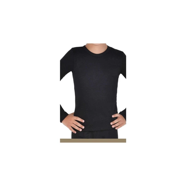 Tutku 136 Çocuk Termal Üst (Siyah) ürün görseli 1