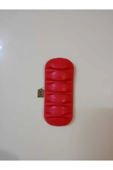 5 Kanallı Pratik Yapışkanlı Kablo Tutucu Kırmızı Tek Adet ürün görseli 1