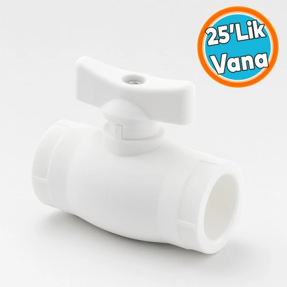 25'lik Mini Vana Plastik Küresel PPRC Pvc Vanası Dişsiz Aç Kapa Boru Kaynak Makine Bağlantılı ürün görseli