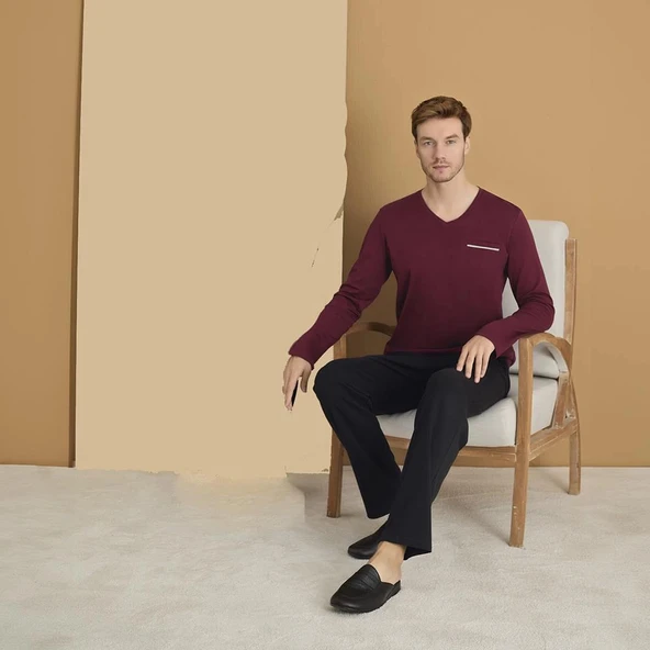 Elitepoint 1626 EErkek Büyük Beden Kışlık Pijama Takım - Resim 3