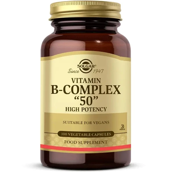 Solgar Vitamin B Complex 50 Mg 100 Kapsül ürün görseli