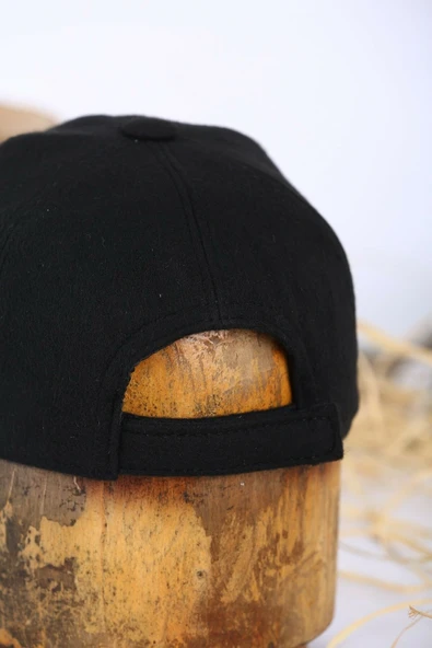 Kışlık Kalın Kaşe Erkek Şapka Siyah Kaşe Kep - Resim 7