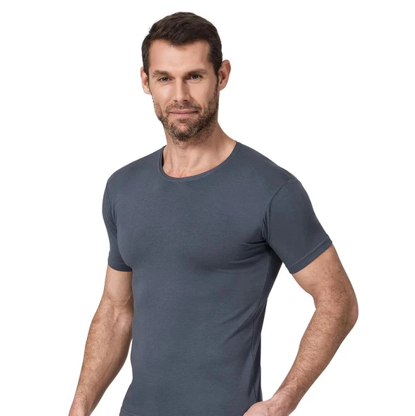 Namaldı 1181 Erkek Modal Bisiklet Yaka Kısa Kol Atlet - Resim 2