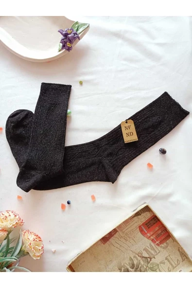 2 ÇİFT YÜNLÜ TERMAL KOKULU ERKEK KIŞLIK  SOKET KALIN DESENLİ ÇORAP HEDİYE 40-45 - Resim 3