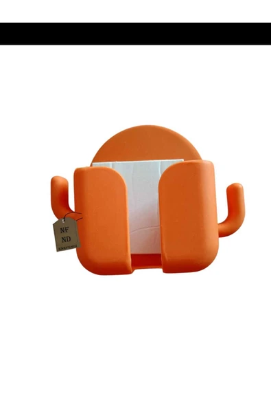 KUMANDA VE TELEFON STANDI KANCALI TEKLİ TURUNCU RENK ürün görseli 1