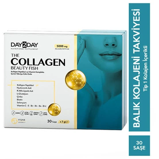 Day2Day The Collagen Beauty Fish Kollajen 30 Saşe X 7gr ürün görseli