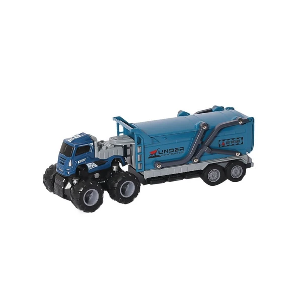 KLX600-377 Sürtmeli Die Cast 4x4 Kapalı Kasa İnşaat Tırı -Vardem ürün görseli 1