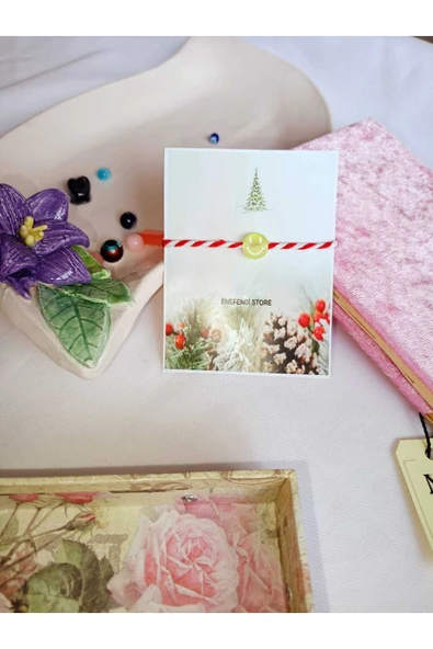 SARI ŞEFFAF BONCUKLU MARTENİÇKA BİLEKLİK ŞANS ARKADAŞ SEVGİLİ ÇOCUK HEDİYE BAHAR BİLEKLİĞİ KARTLI - Resim 4