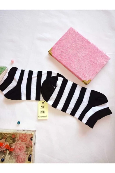 2 ÇİFT KADIN ÇORABI PATİK PAMUKLU KISA KONÇ BURUN DİKİŞSİZ ÇORAP 36-40 YEŞİL BEYAZ SİYAH - Resim 5