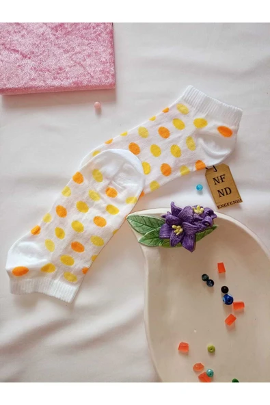 ÇORAP BURUN DİKİŞSİZ YUMUŞAK PAMUKLU KISA KONÇ DESENLİ KADIN PATİK 36-40 TEK ADET - Resim 2