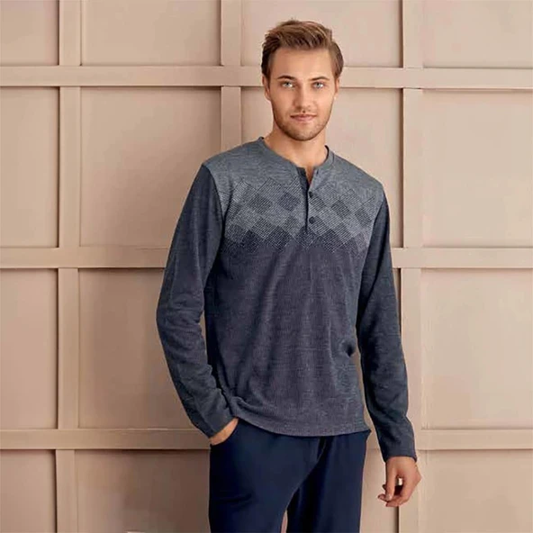 Elitepoint 1109 Erkek Kışlık Pijama Takım - Resim 2