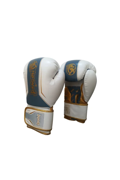 Kıck Boks Eldiveni Çantalı antrenman Seti Boxing, Dragon Legacy Boks Eldiveni ve Ekipmanı Beyaz - Resim 2