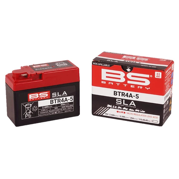 BS BATTERY BTR4A-5 SLA Motosiklet Aküsü 300667 - Resim 2