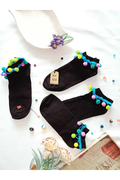 2 ÇİFT HEDİYE PATİK ÇORAP TOPUK TAKVİYELİ ERKEK KADIN SIKMAYAN EKRU BAMBU(DİKİŞSİZ) SİYAH 36-40 - Resim 6