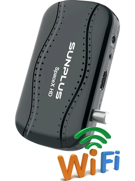 Sunplus Spacex Çanaklı-Çanaksız Dahili Wi-Fi Full Hd  Uydu Alıcısı ürün görseli 1