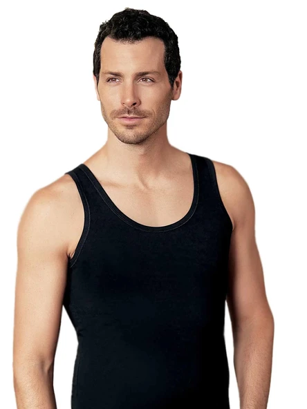 Şahinler ME067 Erkek Renkli Likralı Atlet - Resim 3