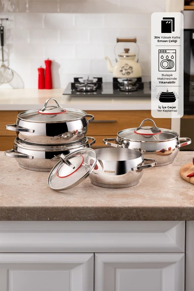 Seylan Tencere Seti 8 Parça ürün görseli 1