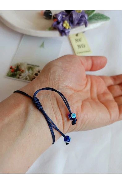 İNCİLİ AYYILDIZLI MAKROME BİLEKLİK ŞANS ARKADAŞ SEVGİLİ ÇOCUK HEDİYE BİLEKLİĞİ KARTLI ASANSÖR KİLİT - Resim 6