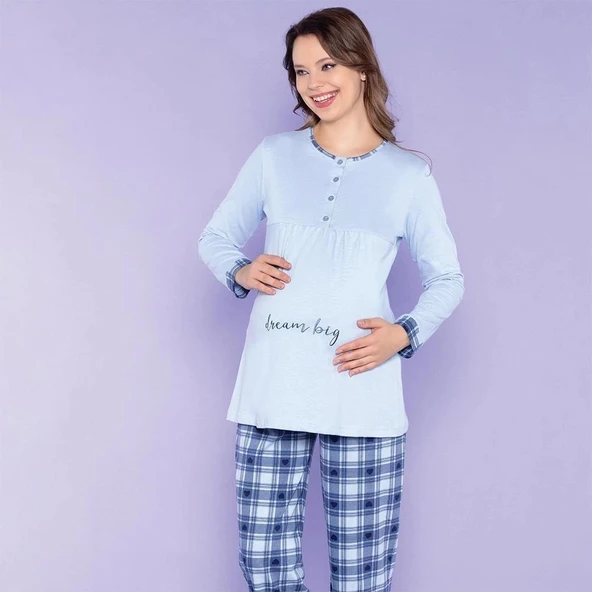 Over Sleep 757 Kadın Lohusa PijamaTakım ürün görseli 1