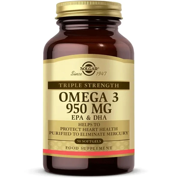 Solgar Omega 3 950 mg 50 Kapsül ürün görseli