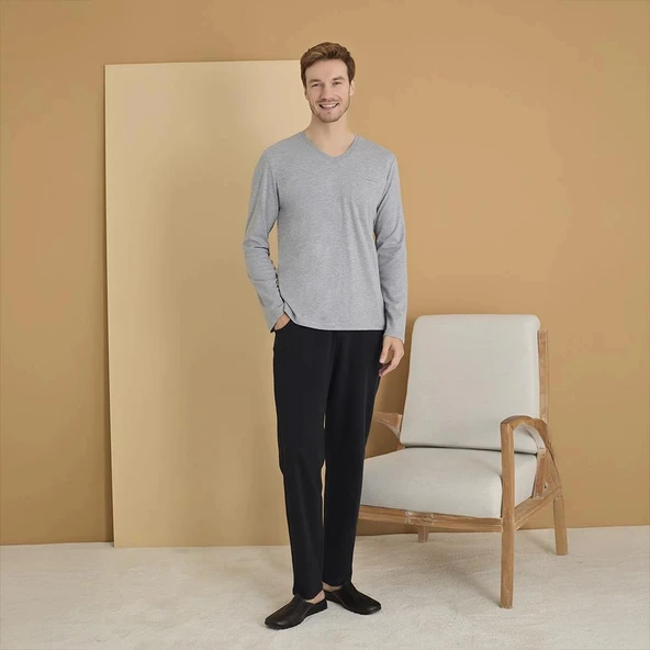 Elitepoint 1626 EErkek Büyük Beden Kışlık Pijama Takım ürün görseli 1