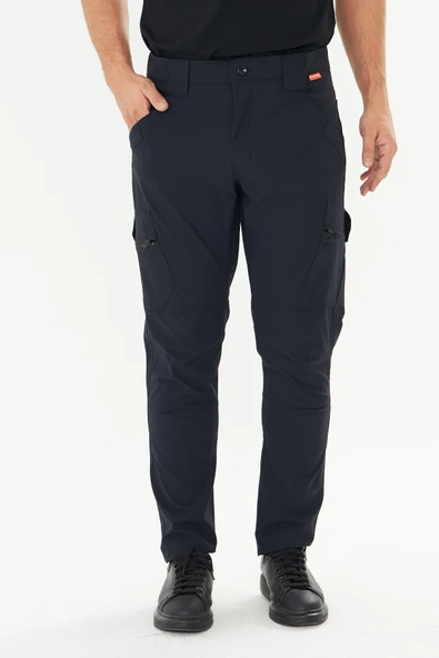 Orange Safety Rip Stop Likrali Atak Pantolon Lacivert ürün görseli