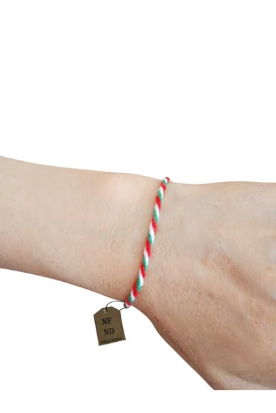 ŞANS UĞUR ARKADAŞLIK SEVGİLİ BİLEKLİĞİ MARTENİÇKA , İP BİLEKLİK ,KARTLI MARTENİÇKA İPLİ 20 ADET - Resim 2