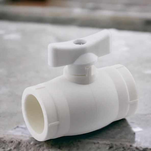 25'lik Mini Vana Plastik Küresel PPRC Pvc Vanası Dişsiz Aç Kapa Boru Kaynak Makine Bağlantılı - Resim 5