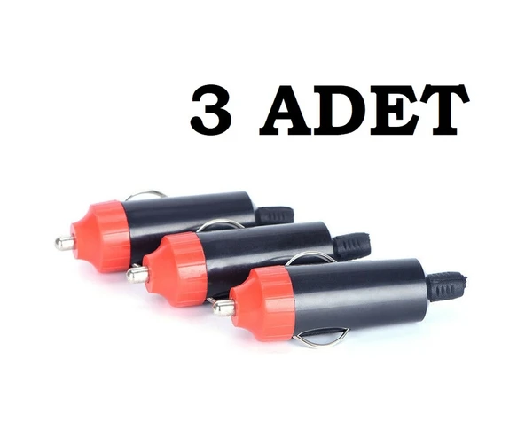 Araç Çakmak Fişi Erkek Seyyar Oto Çakmaklık 3 Adet ürün görseli 1