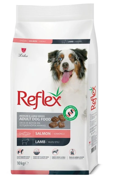 Reflex Duo Protein Somonlu Ve Kuzu Etli Orta ve Büyük Irk Yetişkin Köpek Maması 10 Kg ürün görseli 1