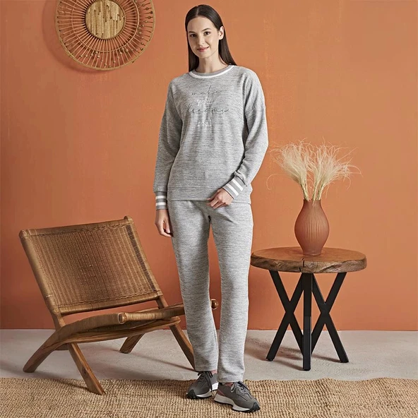 Poleren 8135 Kadın Kışlık Pijama Takım ürün görseli 1