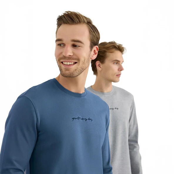 Elitepoint 1911 Erkek O-Yaka Kışlık Pijama Takım - Resim 7