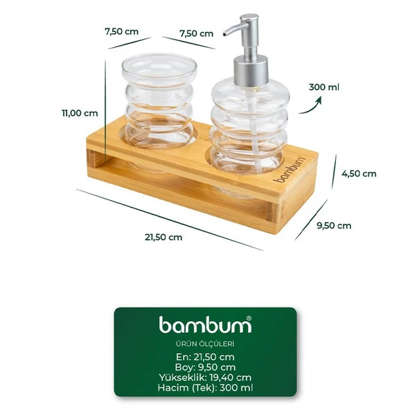 Bambum Tivoli 2'li Sabunluk Seti - Resim 2
