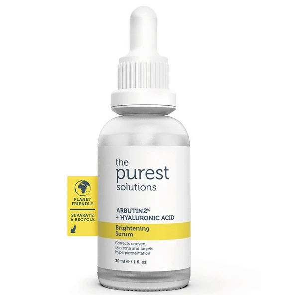 The Purest Solutions Arbutin 2% + Hyaluronic Acid Brightening Serum 30 ml ürün görseli