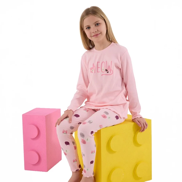 RolyPoly RP3700-2 Kız Çocuk Kışlık İkili Pijama Takım - Resim 8