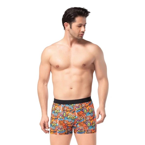 Berrak 4431 Büyük Beden Dijital Baskı Erkek Boxer - Resim 2