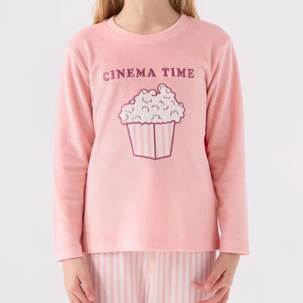 RolyPoly RP3479G Kız Çocuk Garson Boy Kışlık Pijama Takım - Resim 3