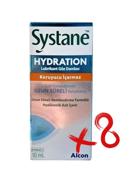 Systane Hydration Lubrikant Göz Damlası 10 Ml 8'Li PAKET (SKT:06/2027) ürün görseli