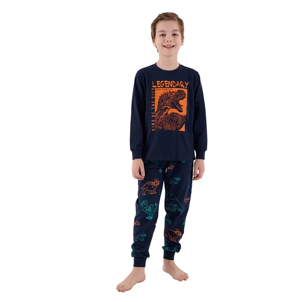 RolyPoly RP3671-2 Erkek Çocuk Kışlık İkili Pijama Takım ürün görseli 1