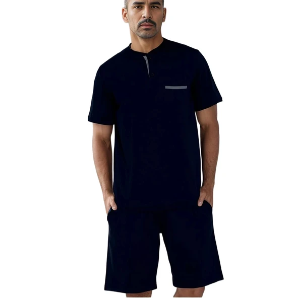 Confeo 940.107 Erkek Modal Patlı Şortlu Pijama Takım - Resim 3