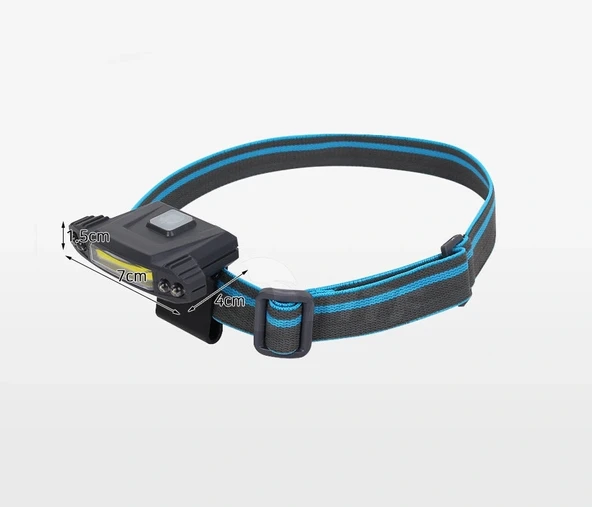 Police Ps-1930 Usb Şarjlı Cob Led Şapka Feneri - Resim 2