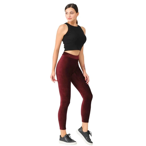 Vogsign 618 Kadın Kışlık İnce Fitilli Kadife Tayt ürün görseli