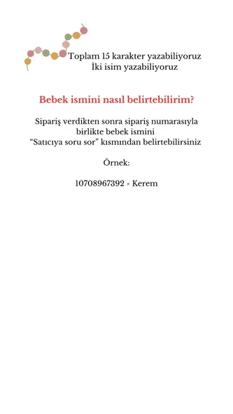 Pembe Uğurböcekli Isimli Bebek Emzik Zinciri Askısı - Resim 2