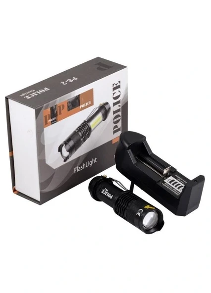 Police Ps-2 Cree Q5 Led Şarjlı El Feneri - Resim 2