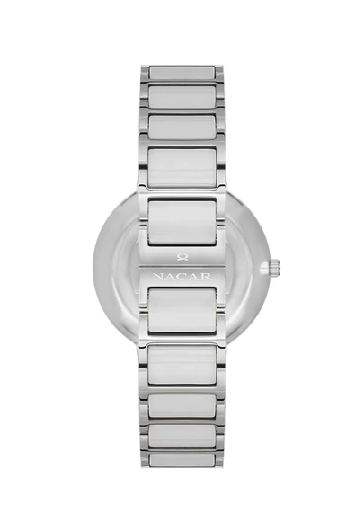 NACAR SAFİR CAM GRİ KADIN KOL SAATİ NC33-398208-AGMS - Resim 4