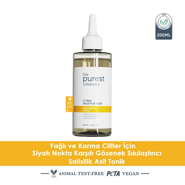 The Purest Solutions Oil Control Toner 200 ml - Resim 3