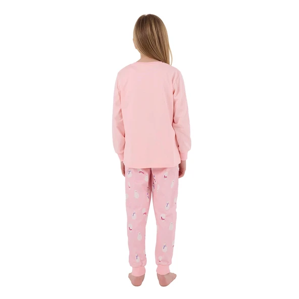 RolyPoly RP3712-G Kız Çocuk Garson Boy Kışlık İkili Pijama Takım - Resim 6