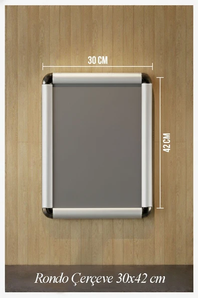 A3 Rondo Çerçeve Tak Çıkar 30x42 cm 1 Adet Afiş Çercevesi Aç Kapa Çerçeve A3 Açılır Kapanır Çerçeve - Resim 3