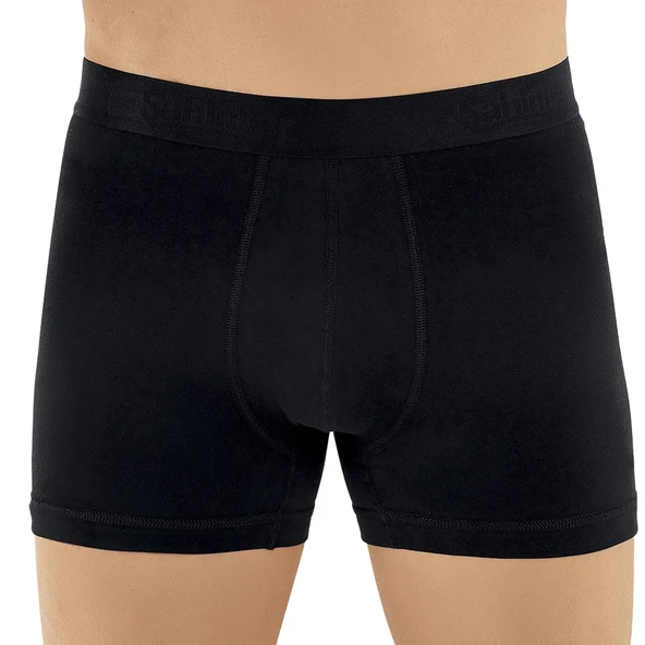 Şahinler E031 Erkek Likralı Boxer Külot 6lı Paket Siyah M ürün görseli 1